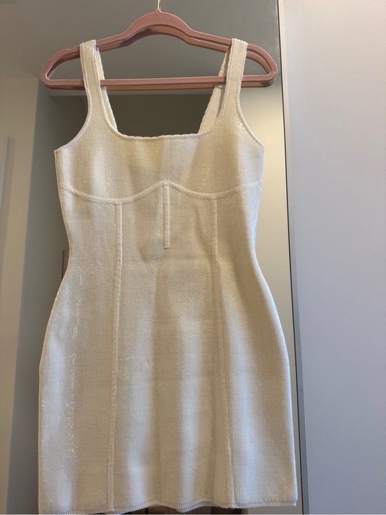 Fleur du Mal Dresses & Skirts - Fleur du Mal Cream Knit Mini Dress